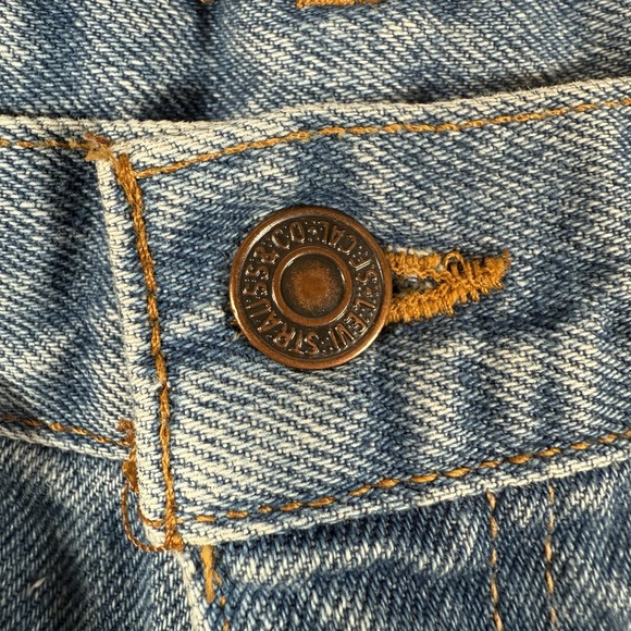 Vintage Levi's Orange Tab Jeans Womens 30 (Fits 28x32) Blue Straight Leg Denim‎ - Picture 10 of 16